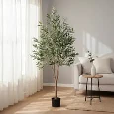 Árvore Artificial Oliveira Grande Realista Com 1.80m Para Decoração, Plantas Artificiais para Decorar Varios Ambientes.