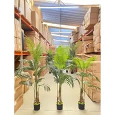 3 Palmeiras Areca Planta Artificial Para Decoração Com 120/140/160m, Planta Artificial Realista, Decoração de Casa.