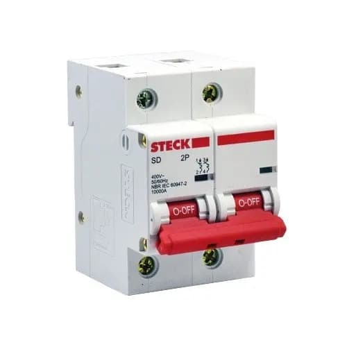 DISJUNTOR DIN BIPOLAR 50A CURVA C - STECK