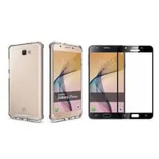 Kit Capa Capinha Samsung Galaxy J7 Prime + Película de Vidro 3D