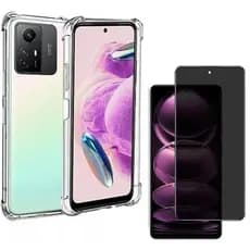 Capa Anti Impacto + Película 3D Privacidade P/Note 12S [Envio HOJE]