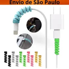 Protetores Espiral para Cabo de Fone USB e Carregador | iPhone e Android  [Envio HOJE]