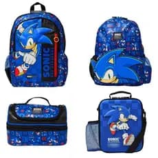 Austrália Sonic Mochila escolar infantil para estudantes da escola primária Mochila de desenho animado Bolsa de descompr
