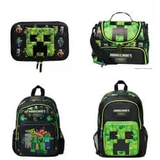 Austrália Minecraft mochila estudantes da escola primária mochila à prova dwaterproof água crianças dupla camada saco de