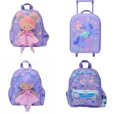 Australian Pink Ballet Girl Schoolbag Crianças Grande Capacidade Conjunto de Bolsa de Lazer Ao Ar Livre Série