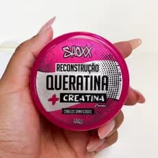 Reconstrução Queratina e Creatina Creme Tratamento Capilar Shoxx 80g