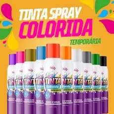 TINTA SPRAY DE CABELO TEMPORÁRIA COLORIDA CARNAVAL