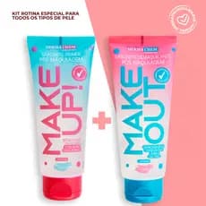 Kit Sabonetes Demaquilante MAKE UP e MAKE OUT Dermachem Pré e Pós Maquiagem