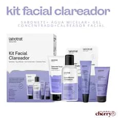 Kit Facial Clareador Labotrat Dermo Skin — 4 passos (Limpeza + Tônico + Dupla Ação Clareadora)