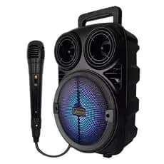 Caixa de som bluetooth portátil com microfone FM USB Atrad