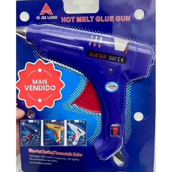 Pistola Cola Quente Profissional Grande 100w Bivolt - ON/OFF