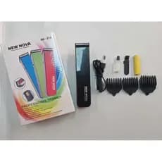 Máquina De Cortar Cabelo Profissional Recarregável NOVO NS-216 AZUL PRETO BALANCO