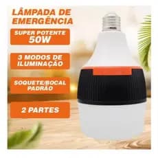 Super lâmpada de emergência BL-599 50w 6h ligada após faltar energia BIVOLT