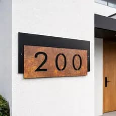 Número Residencial Premium Horizontal