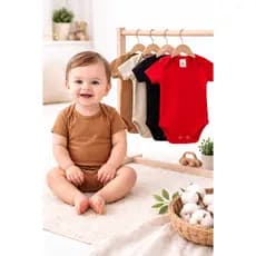 Kit 3 Body Bebê Manga Curta Algodão Infantil Maternidade