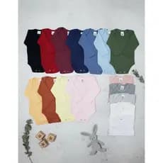 Kit 3 Body Bebê Manga Longa Algodão Egípcio Antialérgico