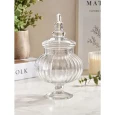 Bomboniere de Vidro com Tampa 700ml Pote Decorativo Porta Balas Doces Unidade