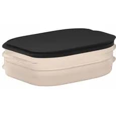 Conjunto de Porta Frios Empilhaveis Super Resistente Tampa com Vedação Polipropileno Guarda Frios Retangular 1400 ml