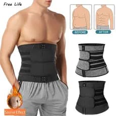 Cinta Modeladora Masculina Cinta Abdominal Faixa Queima Gordura Cinta Corretora de Postura
