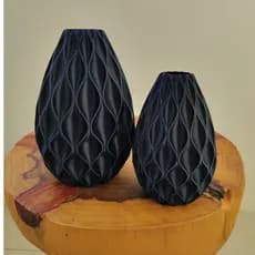 Kit Vaso Decorativo 3D Para Mesa Sala Rack Escritorio Design Moderno