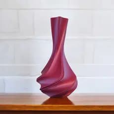 Vaso decorativo Ondari Cachepot 3d P/ Decoração sala escritório decoração Rack ambientes mesa