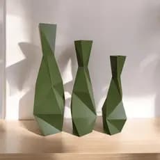 Kit Vaso decorativo AlpesDecor  - PLÁSTICO - decorativo sala escritório decoração ambientes