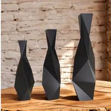 Kit Vaso decorativo AlpesDecor  - PLÁSTICO - decorativo sala escritório decoração ambientes