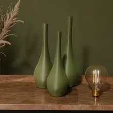 Kit Vasos Garrafa Velluto com 2 ou 3 - PLÁSTICO - decorativo sala escritório decoração ambientes