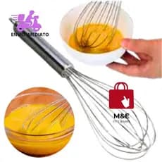 Batedor Fouet Ovos Claras Cremes Massas Omeletes Inox