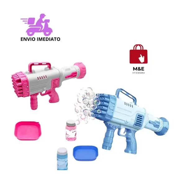 Bazuca Bolha De Sabão Pistola Arma Brinquedo Lança Criança