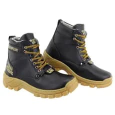 Coturno Bota Casual Couro Ecologico CAT Caterpillar Lançamento