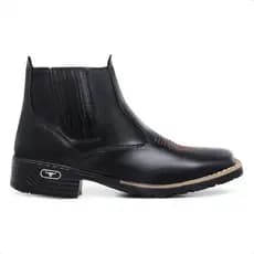 Botina Bota Texana Country Bico Quadrado Couro Promoção