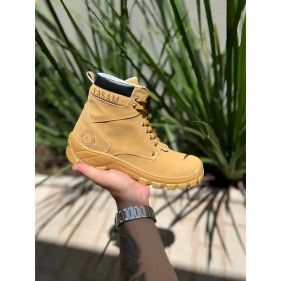 Bota Masculino Para Trabalho No Couro Ecologico