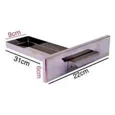 Gaveta Cinzeiro para Churrasqueira pre-moldada em inox