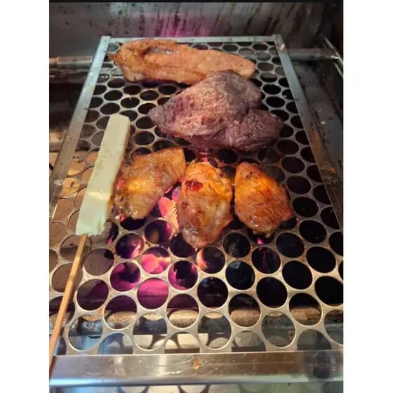 grelha 25x40 em inox para churrasqueira churrasco assar carne