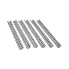 Kit 6 Peças de Canaletas Em 44 Cm 100% Inox Churrasqueiras Top