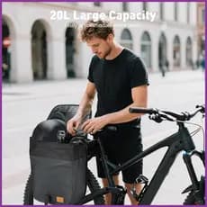 Bolsa Traseira Para Bicicleta , 20L , À Prova D'água , Tecido Oxford , Porta-Bagagens Luvas , Capa De Chuva Celular , la