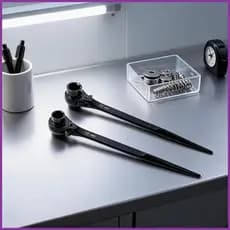 Chave De Catraca 2 Peças Reversível Liberação Rápida Universal Andaime Para Parafusos 19-22mm lameintbr