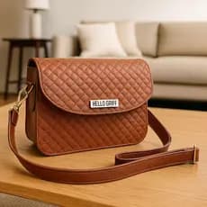 Bolsa Feminina Transversal Compacta Elegante Matelassê Moderna e Versátil