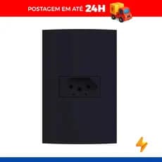 Conjunto Tomada 20A 250V 4X2 Preto Fosco Inovapro - Alumbra