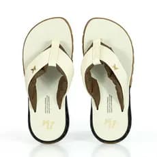 Chinelo Kenner Rakka Cushy Bold L7 Off White  e Marrom - Masculino