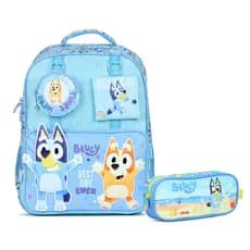 KIT Mochila + Estojo Escolar Xeryus Bluey e Bingo - Infantil