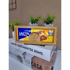 Kit 05 Porta barra de chocolate Páscoa mdf
