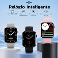 Relógio Smartwatch Com Tela De 1,9 Polegadas Bluetooth À prova D'água Unissex DT101 Idali Life