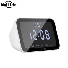 Caixa de Som Bluetooth IDALI LIFE 15W Relógio Digital Despertador LED Temperatura USB