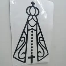 adesivo nossa senhora aparecida 40x27 cm caminhão carro ônibus