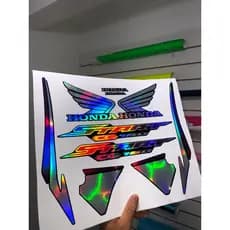 Adesivos start 160 2023 impresso holografico roxo