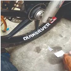 Adesivo Quiksilver Roda de Moto 31x3 cm