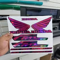 kit de adesivos para moto fan 125 ES mix 2013 efeito camaleão