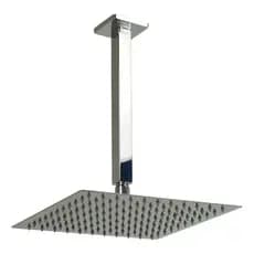 Ducha Chuveiro De Teto Slim 20x20 Prata Inox Nakasaki